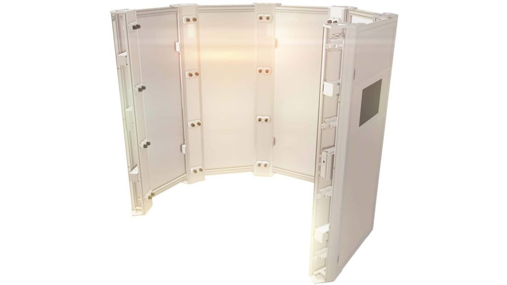 Outside view of the photogrammetry 3D body scanner opta 1